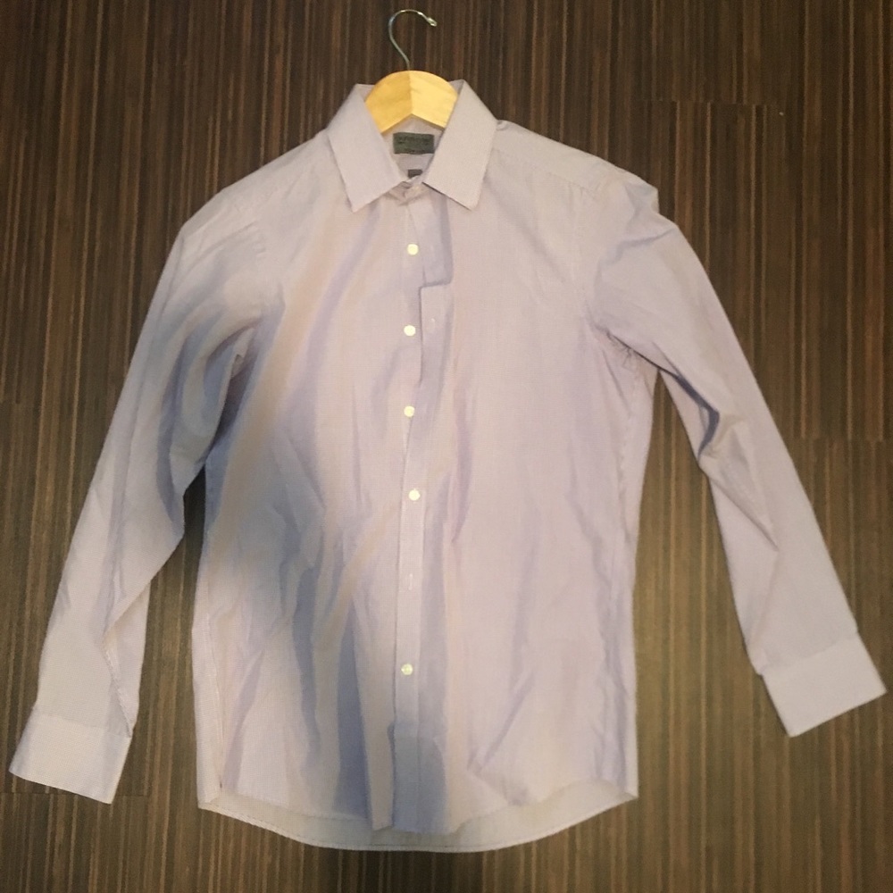 Arrow slim fit dress shirt light purple